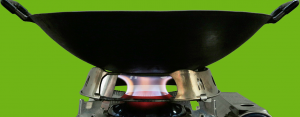 wok on wokmon flame